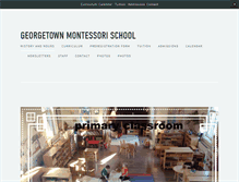 Tablet Screenshot of georgetownmontessori.com